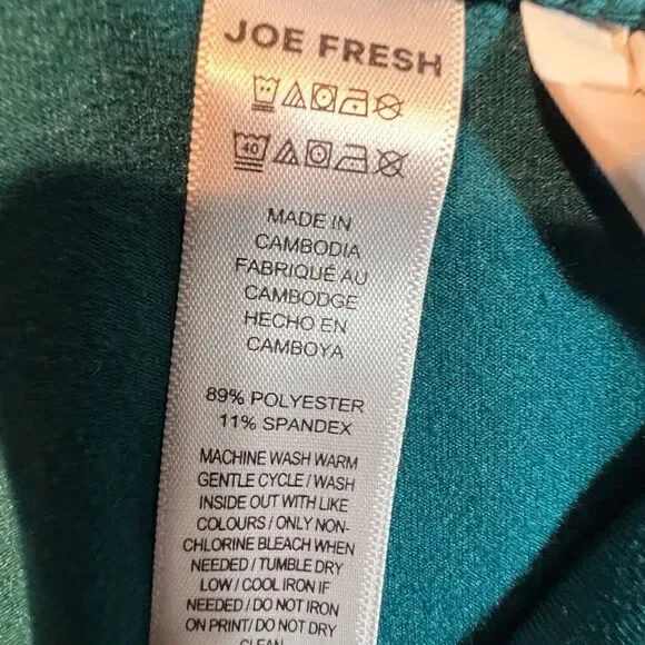 Joe Fresh teal workout pants. - Picture 4 of 4
